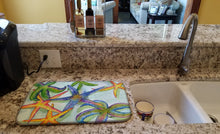 Load image into Gallery viewer, Starfish Dish Drying Mat – Absorbent, Artistic Kitchen Essentials 8542DDM