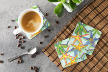 Load image into Gallery viewer, Starfish Coasters - Set of 4 Lightweight Foam, Absorbent Drink Coasters