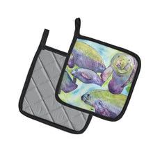 Load image into Gallery viewer, Manatee Pot Holders - Set of 2 Decorative Kitchen Helpers | Made in the USA 8544PTHD
