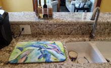 Load image into Gallery viewer, Dolphin Dish Drying Mat – Absorbent, Artistic Kitchen Essentials 8548DDM