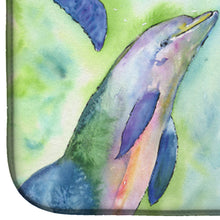 Load image into Gallery viewer, Dolphin Dish Drying Mat – Absorbent, Artistic Kitchen Essentials 8548DDM