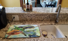 Load image into Gallery viewer, Turtle Dish Drying Mat – Absorbent, Artistic Kitchen Essentials 8549DDM