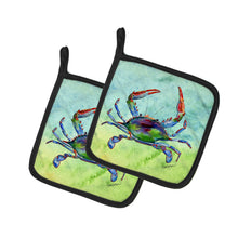 Load image into Gallery viewer, Crab Pot Holders - Set of 2 Decorative Kitchen Helpers | Made in the USA 8550PTHD