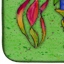 Load image into Gallery viewer, Tropical Fish on Green Dish Drying Mat – Absorbent, Artistic Kitchen Essentials 8568DDM