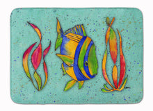 Load image into Gallery viewer, Tropical Fish on Teal Machine Washable Memory Foam Mat 8569RUG