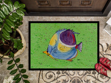Load image into Gallery viewer, Tropical Fish on Green Doormat - 24x36 Decorative Floor Mat – Indoor/Outdoor Rug