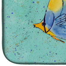 Load image into Gallery viewer, Tropical Fish on Teal Dish Drying Mat – Absorbent, Artistic Kitchen Essentials 8576DDM