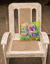 Load image into Gallery viewer, Parrots Galore Throw Pillow - 14x14 Decorative Pillow – Art for Your Home &amp; Patio 8600-2PW1414
