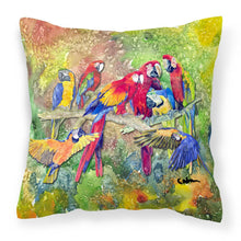 Load image into Gallery viewer, Parrots Galore Throw Pillow - 14x14 Decorative Pillow – Art for Your Home &amp; Patio 8600-2PW1414