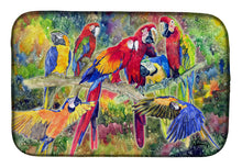 Load image into Gallery viewer, Parrot Dish Drying Mat – Absorbent, Artistic Kitchen Essentials 8600DDM