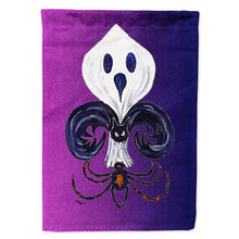 Load image into Gallery viewer, Halloween Ghost Fleur de lis Flag Canvas House Size