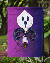Load image into Gallery viewer, Halloween Ghost Fleur de lis Garden Flag – Decorative Outdoor Yard Flag