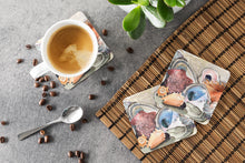 Load image into Gallery viewer, Sea Shells Coasters - Set of 4 Lightweight Foam, Absorbent Drink Coasters