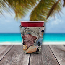 Load image into Gallery viewer, Sea Shells  Cup Hugger - Reusable Party Cup Sleeve with Personality