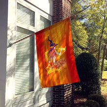Load image into Gallery viewer, Halloween Mermaid in Witches Hat Flag Canvas House Size