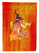 Load image into Gallery viewer, Halloween Mermaid in Witches Hat Flag Canvas House Size