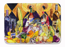 Load image into Gallery viewer, Crystal Hot Sauce with Fleur De lis and Wine Machine Washable Memory Foam Mat 8638RUG
