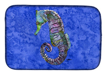 Load image into Gallery viewer, Seahorse Dish Drying Mat – Absorbent, Artistic Kitchen Essentials 8639DDM