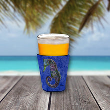 Load image into Gallery viewer, Seahorse Purple and Blue Cup Hugger - Reusable Party Cup Sleeve with Personality