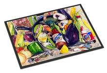Load image into Gallery viewer, Crystal Hot Sauce with Camellia Beans and Black Skillet Doormat - 24x36 Decorative Floor Mat – Indoor/Outdoor Rug
