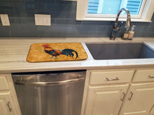 Load image into Gallery viewer, Rooster Dish Drying Mat – Absorbent, Artistic Kitchen Essentials 8651DDM