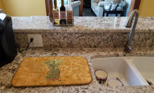 Load image into Gallery viewer, Pineapple Dish Drying Mat – Absorbent, Artistic Kitchen Essentials 8654DDM