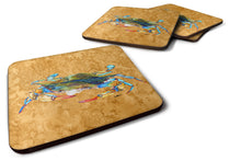 Load image into Gallery viewer, Crab Coasters - Set of 4 Lightweight Foam, Absorbent Drink Coasters