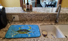 Load image into Gallery viewer, Crab Dish Drying Mat – Absorbent, Artistic Kitchen Essentials 8656DDM