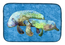 Load image into Gallery viewer, Manatee Dish Drying Mat – Absorbent, Artistic Kitchen Essentials 8660DDM