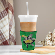 Load image into Gallery viewer, Turtle Dancing Cup Hugger - Reusable Party Cup Sleeve with Personality