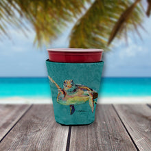 Load image into Gallery viewer, Turtle Hi Five Cup Hugger - Reusable Party Cup Sleeve with Personality
