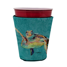 Load image into Gallery viewer, Turtle Hi Five Cup Hugger - Reusable Party Cup Sleeve with Personality