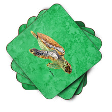 Load image into Gallery viewer, Turtle  Coasters - Set of 4 Lightweight Foam, Absorbent Drink Coasters
