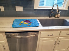 Load image into Gallery viewer, Tropical Fish Dish Drying Mat – Absorbent, Artistic Kitchen Essentials 8676DDM