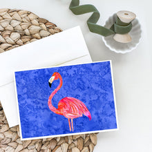 Load image into Gallery viewer, Pink Flamingo Greeting Cards -  Blank Note Cards – 8-Pack of Artist-Designed Cards with Envelopes