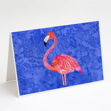Load image into Gallery viewer, Pink Flamingo Greeting Cards -  Blank Note Cards – 8-Pack of Artist-Designed Cards with Envelopes