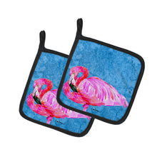Load image into Gallery viewer, Flamingo Pot Holders - Set of 2 Decorative Kitchen Helpers | Made in the USA 8686PTHD