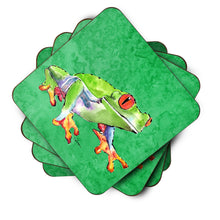 Load image into Gallery viewer, Frog  Coasters - Set of 4 Lightweight Foam, Absorbent Drink Coasters