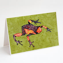 Load image into Gallery viewer, Frog Greeting Cards -  Blank Note Cards – 8-Pack of Artist-Designed Cards with Envelopes