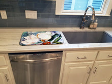 Load image into Gallery viewer, Magnolia Dish Drying Mat – Absorbent, Artistic Kitchen Essentials 8701DDM