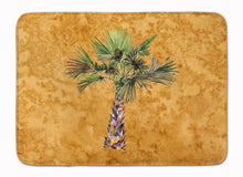 Load image into Gallery viewer, Palm Tree on Gold Machine Washable Memory Foam Mat 8706RUG