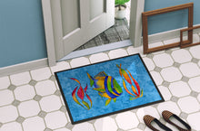 Load image into Gallery viewer, Troical Fish and Seaweed on Blue Doormat - 24x36 Decorative Floor Mat – Indoor/Outdoor Rug