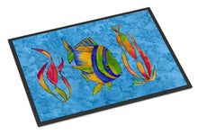 Load image into Gallery viewer, Troical Fish and Seaweed on Blue Doormat - 24x36 Decorative Floor Mat – Indoor/Outdoor Rug