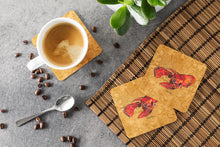 Load image into Gallery viewer, Lobster  Coasters - Set of 4 Lightweight Foam, Absorbent Drink Coasters