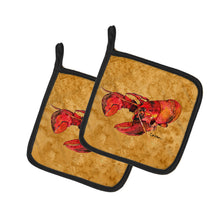 Load image into Gallery viewer, Lobster Pot Holders - Set of 2 Decorative Kitchen Helpers | Made in the USA 8715PTHD