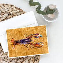 Load image into Gallery viewer, Fresh Lobster Greeting Cards -  Blank Note Cards – 8-Pack of Artist-Designed Cards with Envelopes