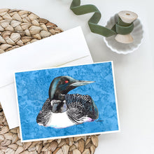 Load image into Gallery viewer, Single Loon Greeting Cards -  Blank Note Cards – 8-Pack of Artist-Designed Cards with Envelopes
