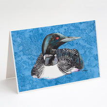 Load image into Gallery viewer, Single Loon Greeting Cards -  Blank Note Cards – 8-Pack of Artist-Designed Cards with Envelopes