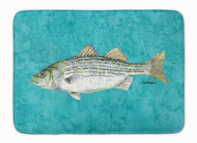 Load image into Gallery viewer, Striped Bass Fish Machine Washable Memory Foam Mat 8720RUG