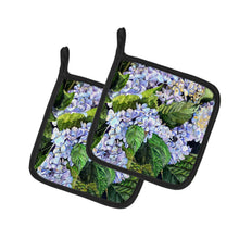 Load image into Gallery viewer, Hydrangea Pot Holders - Set of 2 Decorative Kitchen Helpers | Made in the USA 8730PTHD